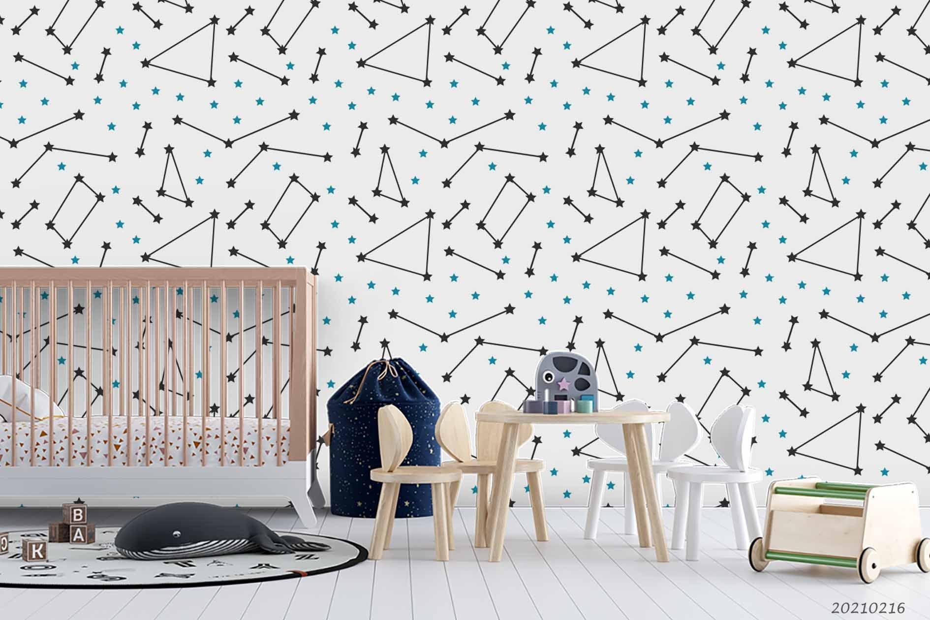 3D Hand Drawn Space Constellation Wall Mural Wallpaper LQH 386- Jess Art Decoration