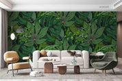 3D Vintage Tropics Plant Palm Pattern Seamless Wall Mural Wallpaper SWW2501- Jess Art Decoration
