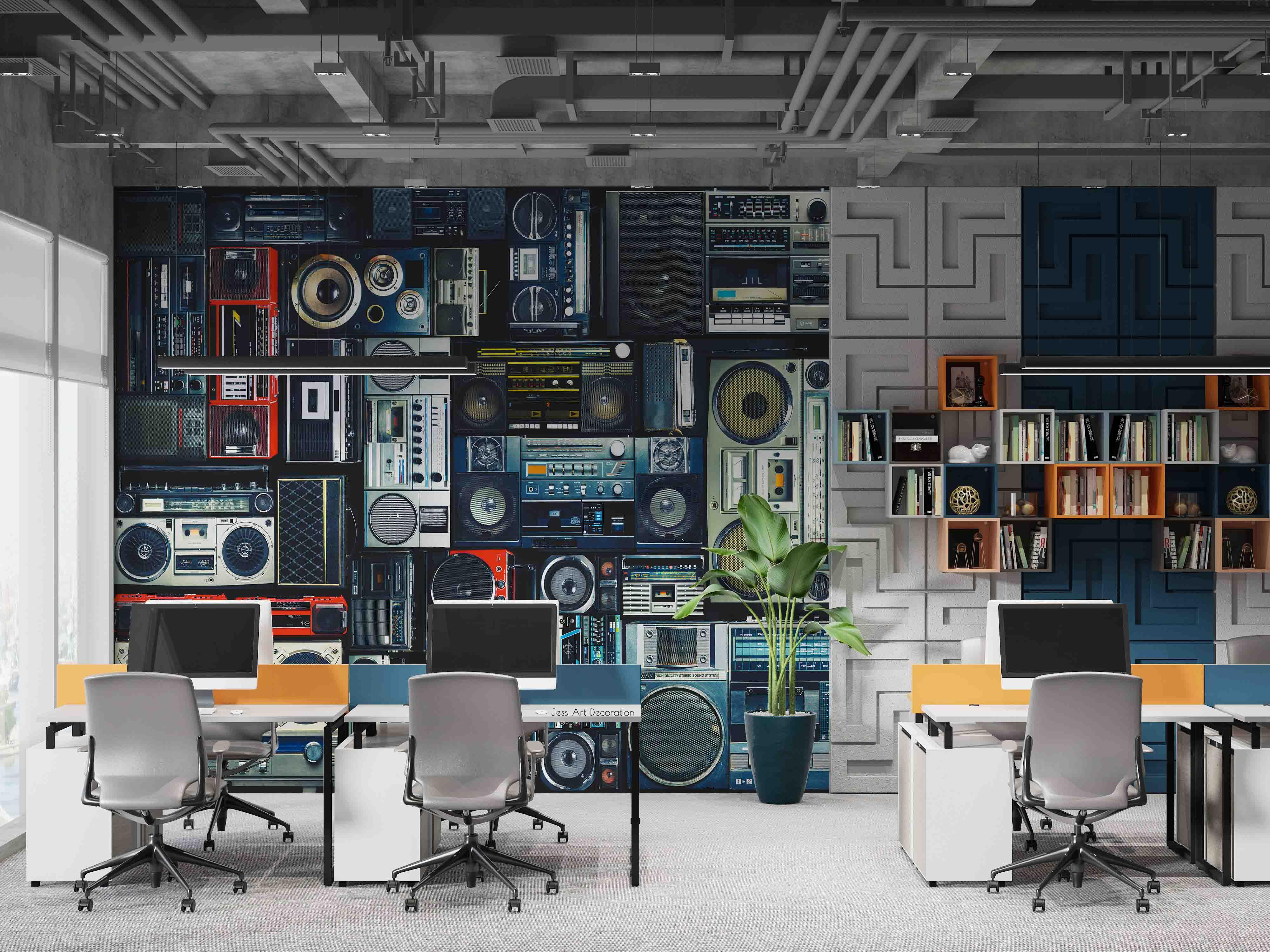 3D Old Recorder Wall Mural Wallpaper sww 234- Jess Art Decoration