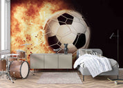 3D Explosion Hot Football Wall Mural Wallpaper GD 2561- Jess Art Decoration