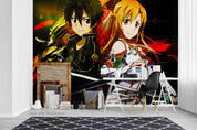 3D Anime Fighting Duo anime fighting duo mural wall mural wallpaper for teen room - view 3