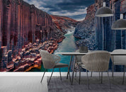 3D Summer Studlagil Canyon River Landscape Wall Mural Wallpaper GD 432- Jess Art Decoration