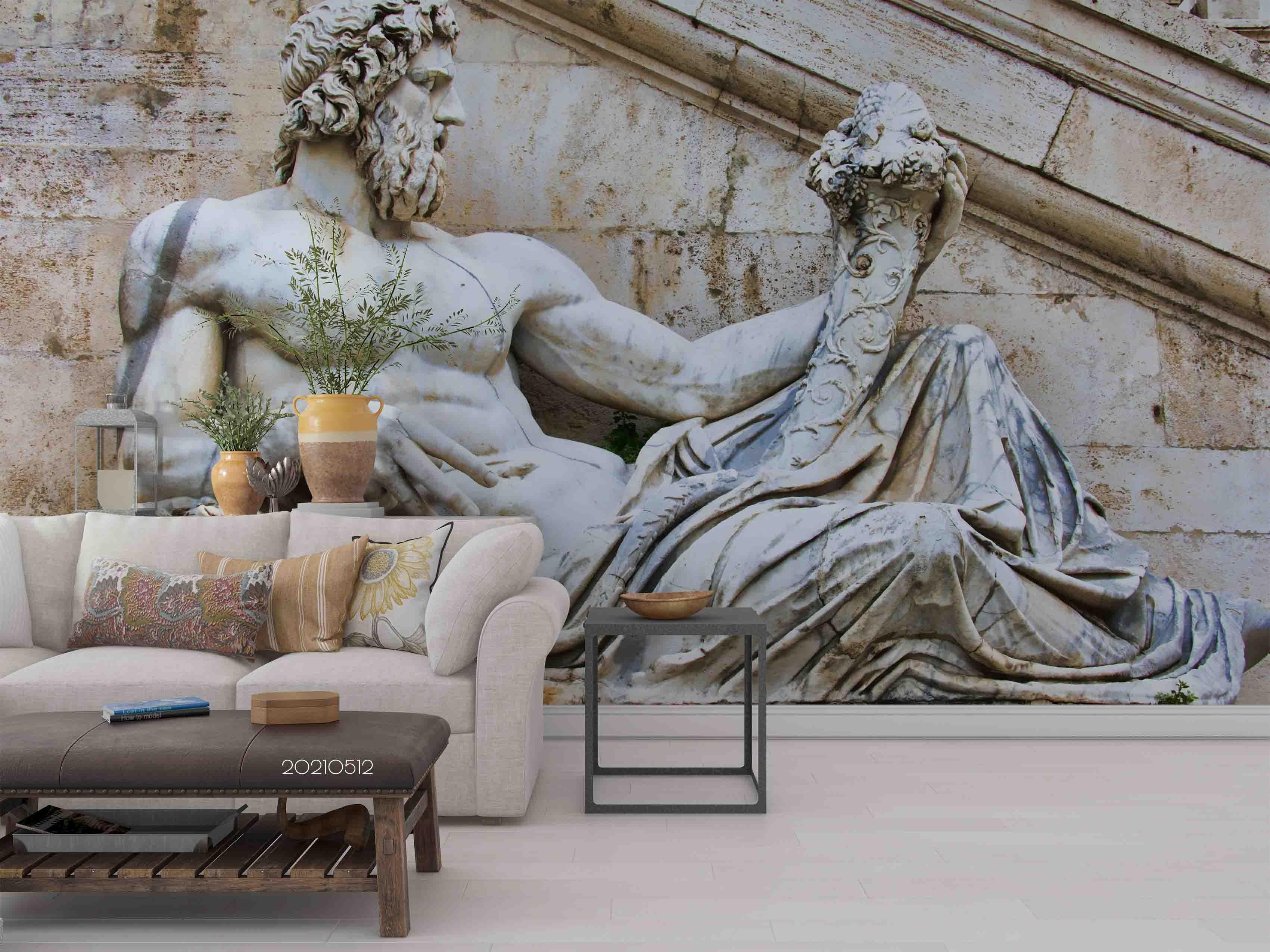 3D Art Sculpture Wall Mural Wallpaper LQH 189- Jess Art Decoration