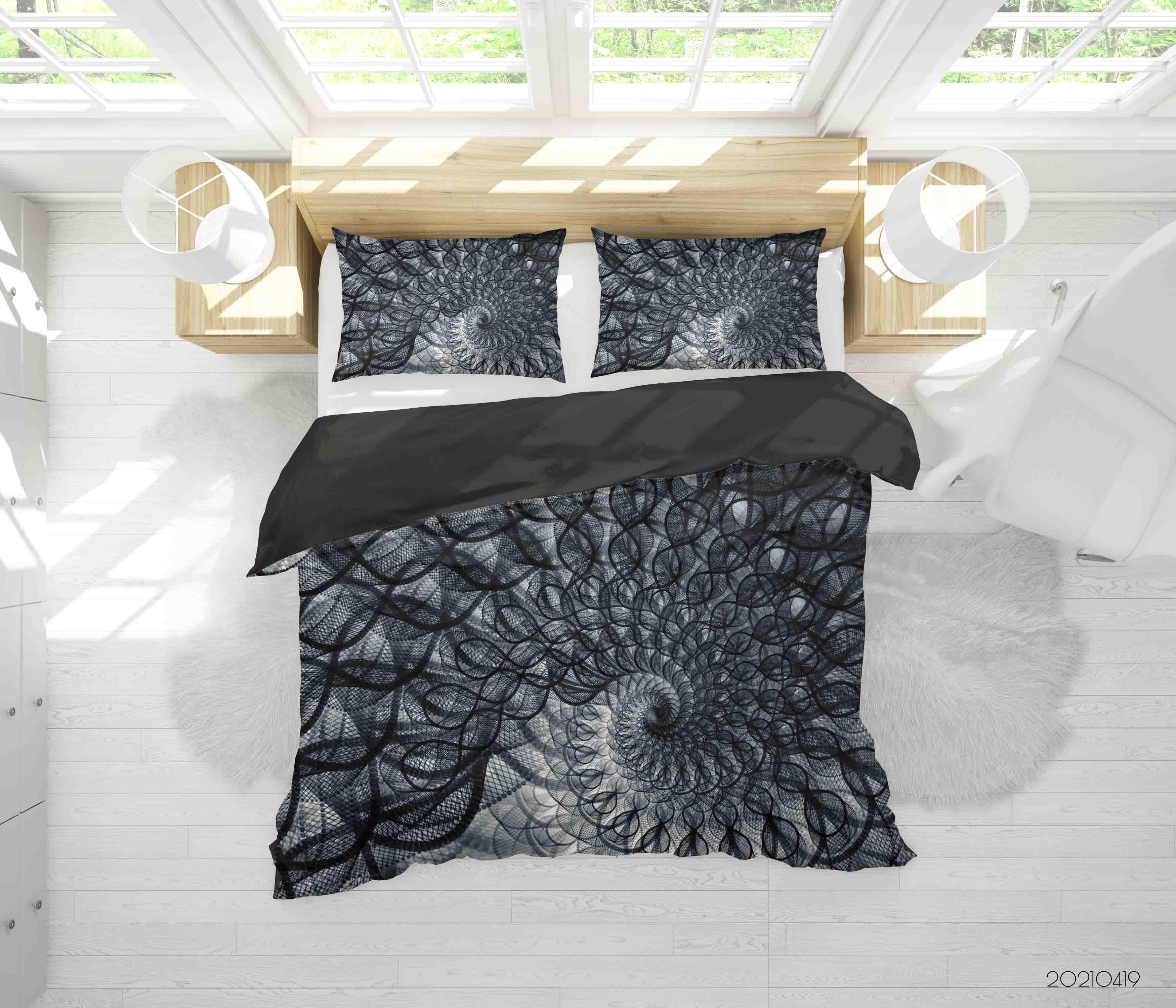 3D Abstract Geometric Architecture Quilt Cover Set Bedding Set Duvet Cover Pillowcases 195- Jess Art Decoration