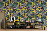 3D color tropical plant leaves wall mural wallpaper 90- Jess Art Decoration