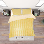 3D Yellow Leaves Quilt Cover Set Bedding Set Duvet Cover Pillowcases SF64- Jess Art Decoration