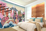 3D Japanese Customs Life Curtains and Drapes LQH A552- Jess Art Decoration