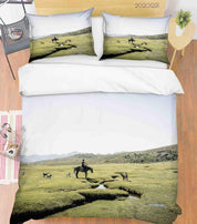 3D Ranch Forest Horse Quilt Cover Set Bedding Set Duvet Cover Pillowcases 227 LQH- Jess Art Decoration