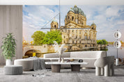 3D Famous Cathedral Museum Berlin Wall Mural Wallpaper GD 2143- Jess Art Decoration