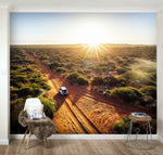 3D Desert Cross Country Sunset Wall Mural Wallpaper 37- Jess Art Decoration