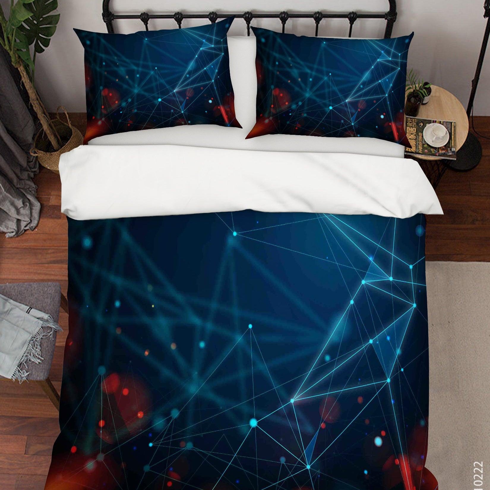 3D Abstract Geometry Line Quilt Cover Set Bedding Set Duvet Cover Pillowcases 144- Jess Art Decoration