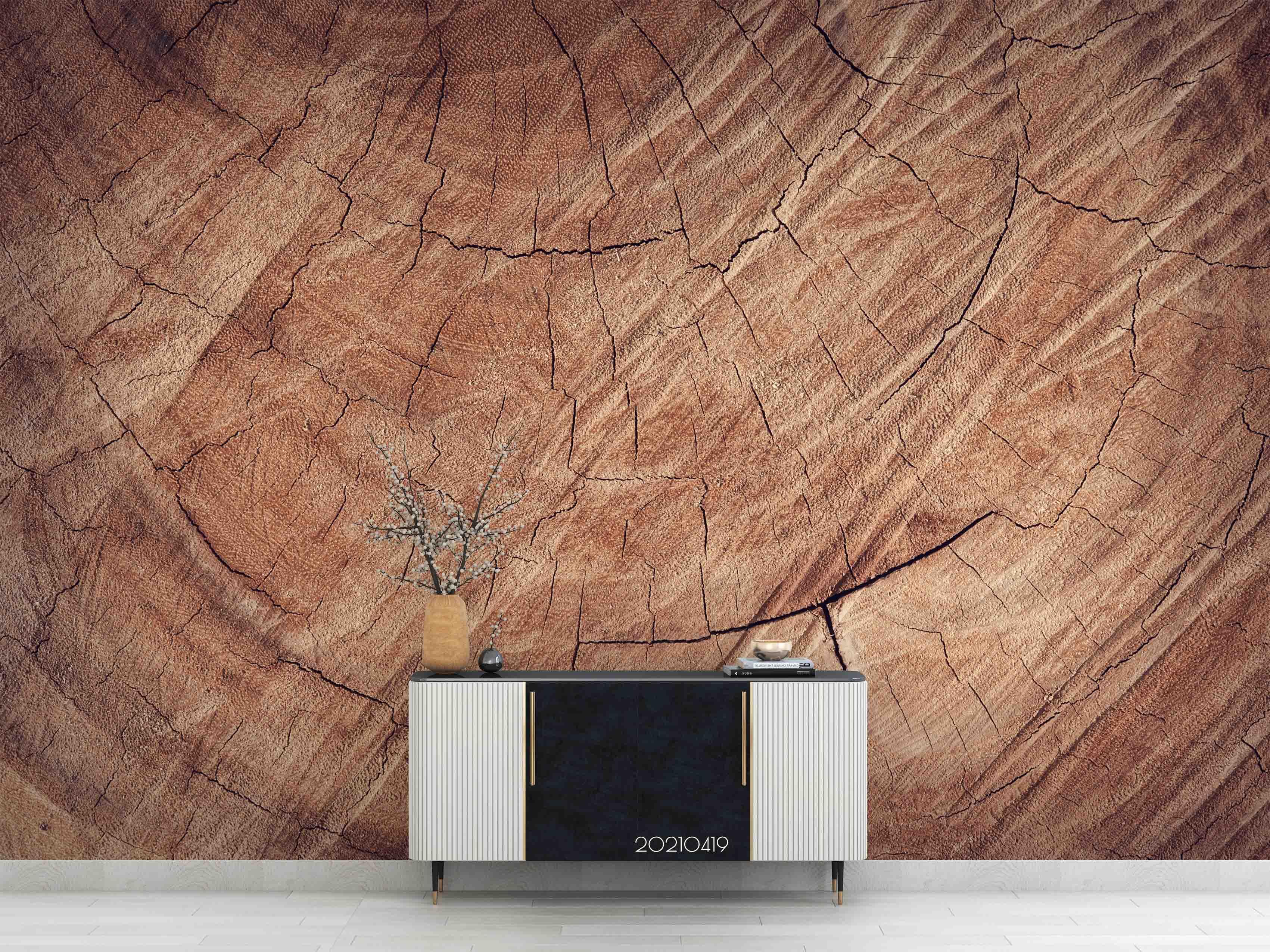 3D Warm Scratched Wood warm scratched wood texture wall mural wallpaper for office - view 3