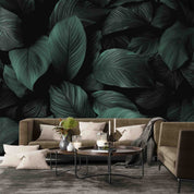 3D Leaves Reality Photo Green Plant Wall Mural Wallpaper JN 4- Jess Art Decoration