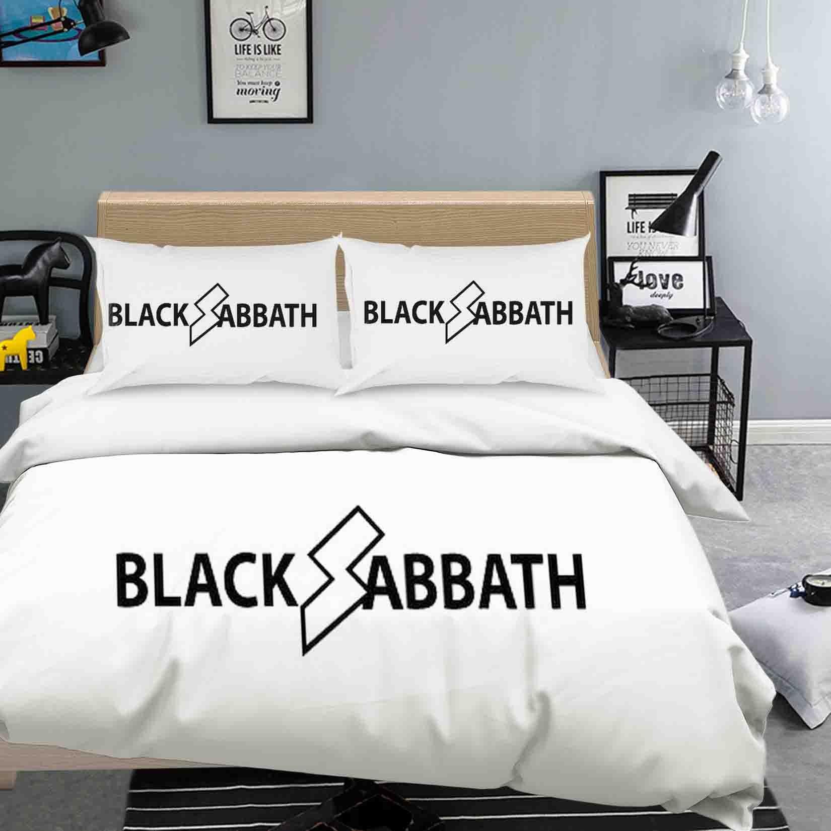 3D White Black Sabbath Quilt Cover Set Bedding Set Duvet Cover Pillowcases SF57- Jess Art Decoration