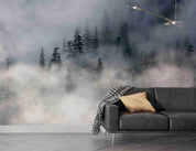 3D Black Forest Misty Wall Mural Wallpaper GD 2893- Jess Art Decoration