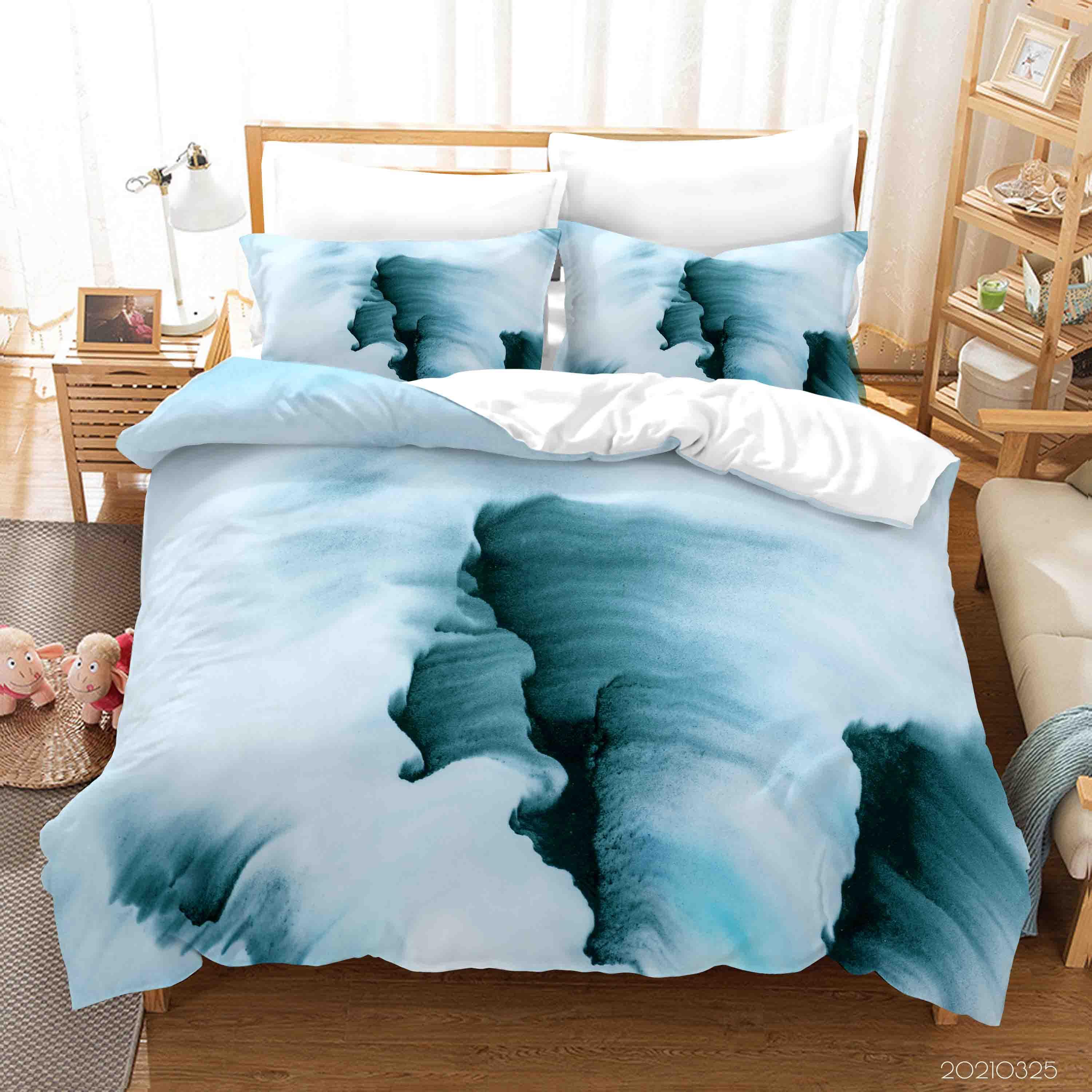 3D Abstract Ink Painting Quilt Cover Set Bedding Set Duvet Cover Pillowcases 283- Jess Art Decoration