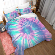 3D Color Tie Dye Quilt Cover Set Bedding Set Duvet Cover Pillowcases 102- Jess Art Decoration