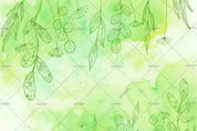 3D Hand-painted Plant Leaf Light Green Wall Mural Wallpaper SWW1033- Jess Art Decoration