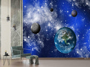 3D Universe Planet Star planet star universe mural wall mural wallpaper for kids room - view 4