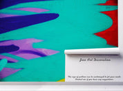3D Abstract Blue Red Graffiti Wall Mural Wallpaper 58- Jess Art Decoration