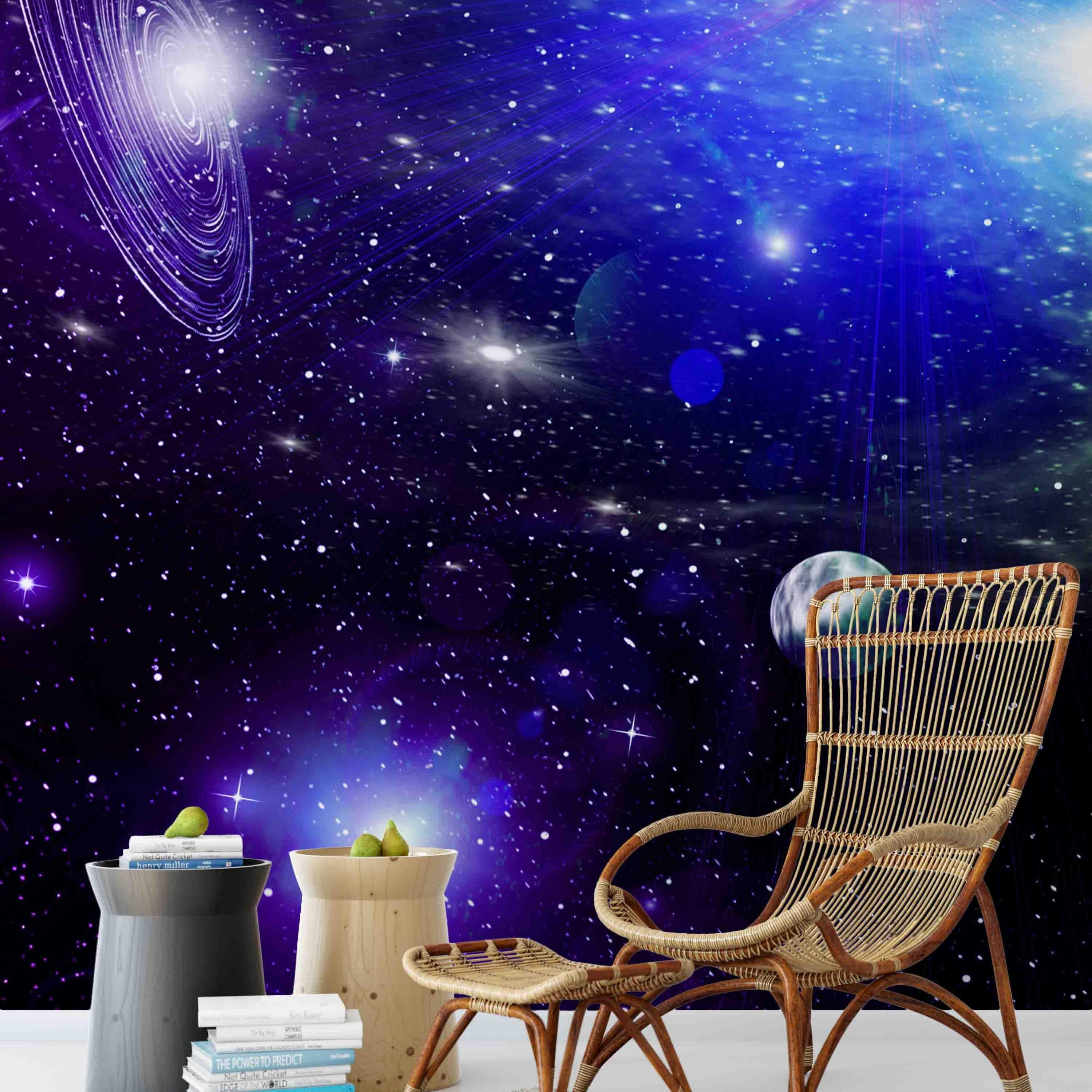 3D Universe Planet Galaxy Wall Mural Wallpaper 254- Jess Art Decoration