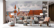 3D Europe Ancient Town Landscape Wall Mural Wallpaper SWW5001- Jess Art Decoration