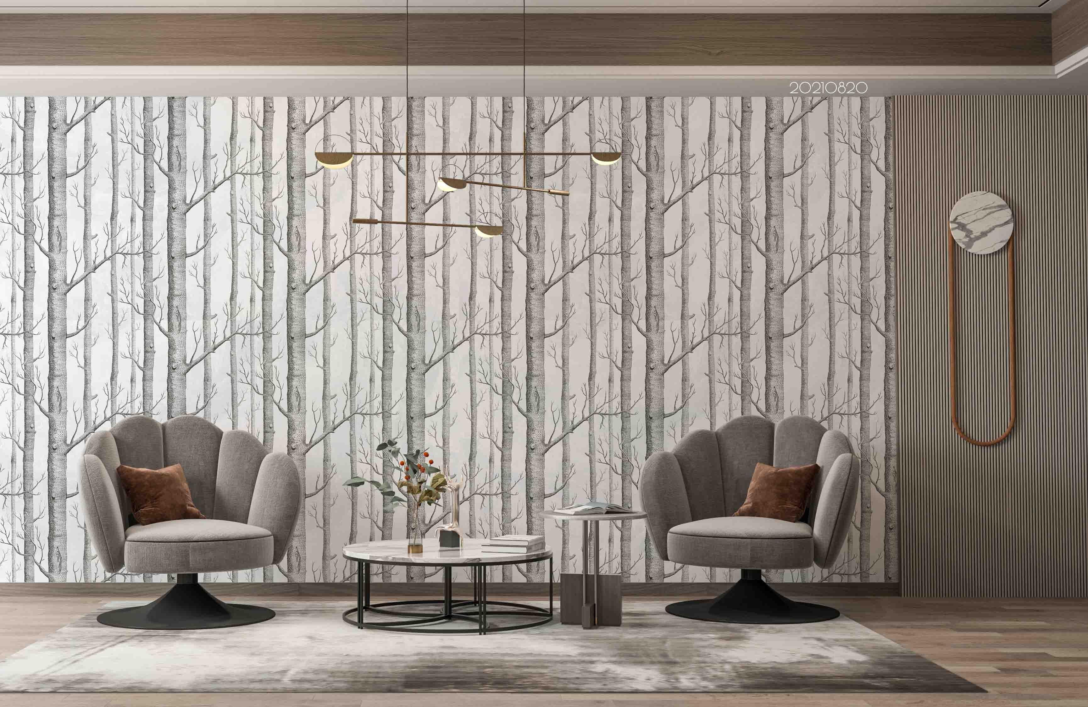 3D Hand Drawn Forest Landscape Wall Mural Wallpaper LQH 369- Jess Art Decoration