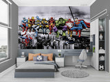 3D Super Hero Wall Mural Wallpaper LQH 95- Jess Art Decoration