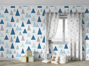 3D Hand Drawn Triangle Forest Tree Wall Mural Wallpaper LQH 177- Jess Art Decoration