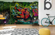 3D Abstract Color Art Graffiti Wall Mural Wallpaper LQH 65- Jess Art Decoration
