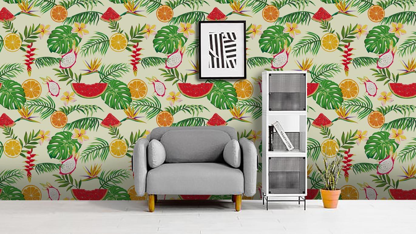 3D Fresh Fruit Leaves Wall Mural Wallpaper 38- Jess Art Decoration