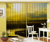 3D Landscape Nature Horizon Cloud Sky Sun Curtains and Drapes GD 4126- Jess Art Decoration