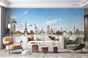 3D World Monument Concept Wall Mural Wallpaper SWW4469- Jess Art Decoration