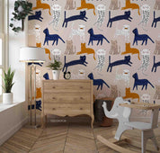 3D Hand Drawn Animal Cat Wall Mural Wallpaper LQH 92- Jess Art Decoration