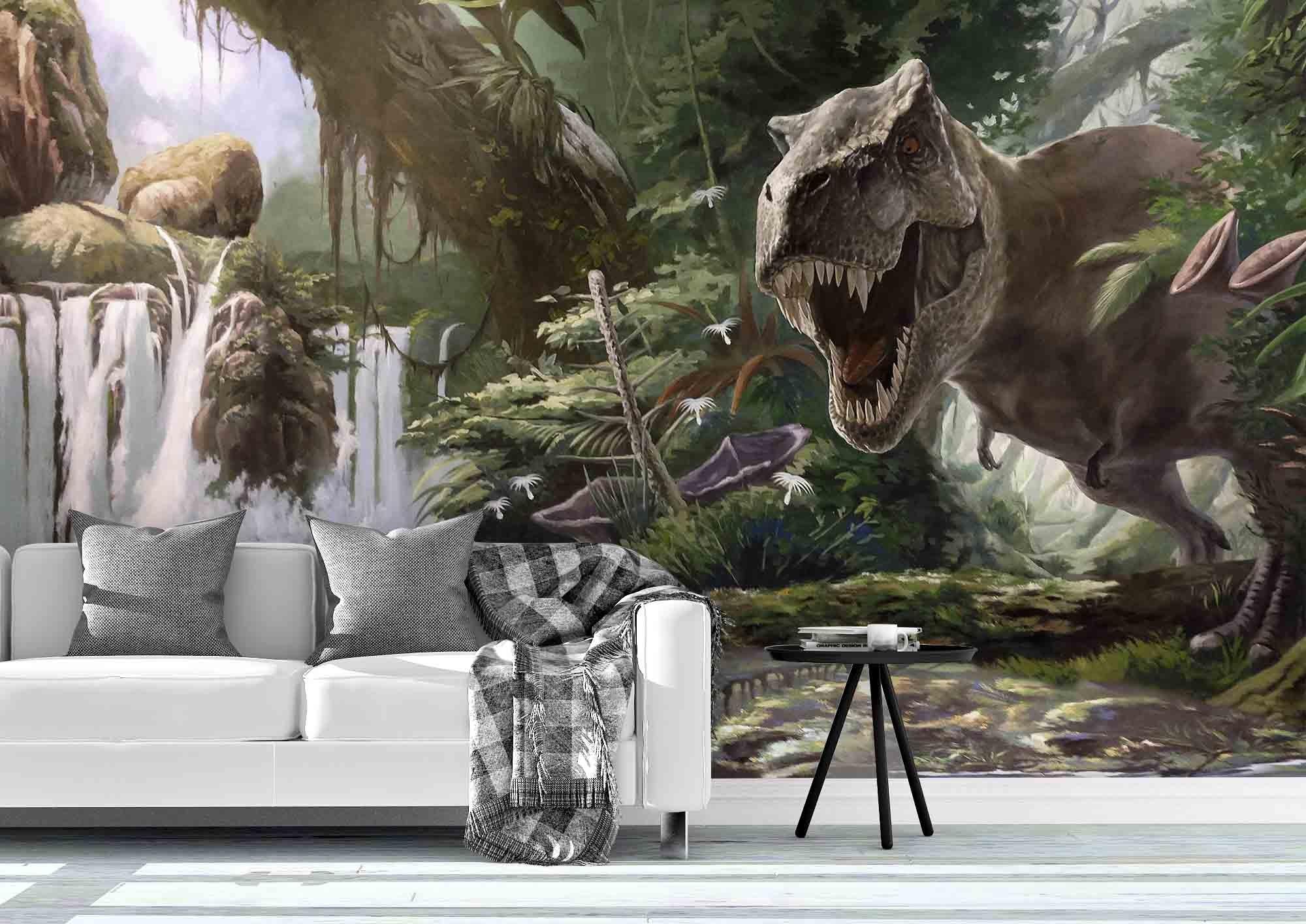 3D Jurassic Dinosaur Wall Mural Wallpaper 233- Jess Art Decoration