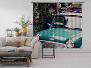 3D Green Classic Car Curtains and Drapes LQH 49- Jess Art Decoration