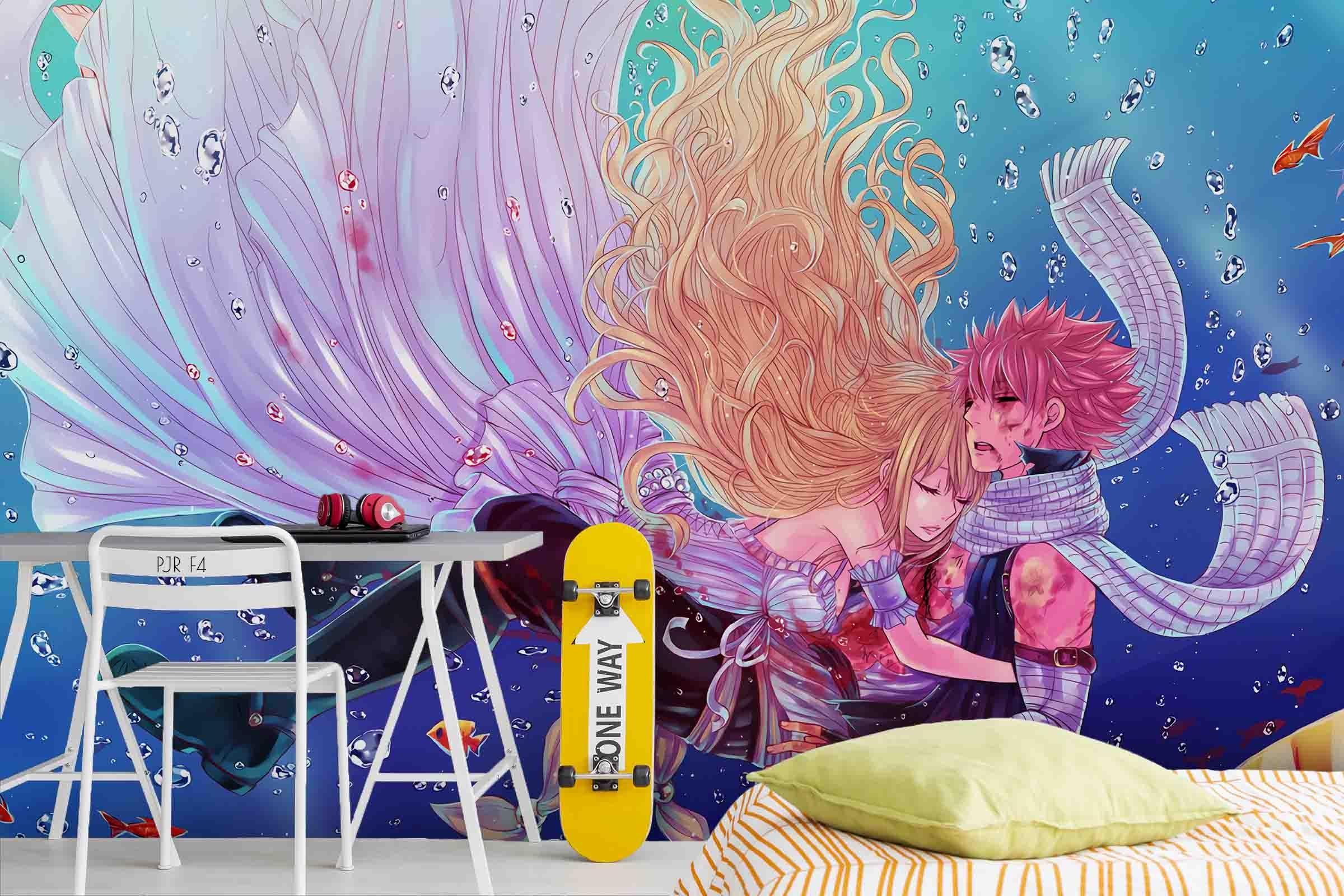 3D Girl Boy Lover Fantasy colourful fantasy character mural wall mural wallpaper for kids room - view 4