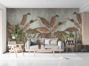 3D Vintage Tropic Leaves Wall Mural Wallpaper SWW 38- Jess Art Decoration