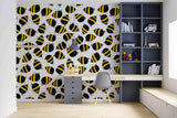 3D Cartoon Flying Bee Wall Mural Wallpaper LXL 1405- Jess Art Decoration