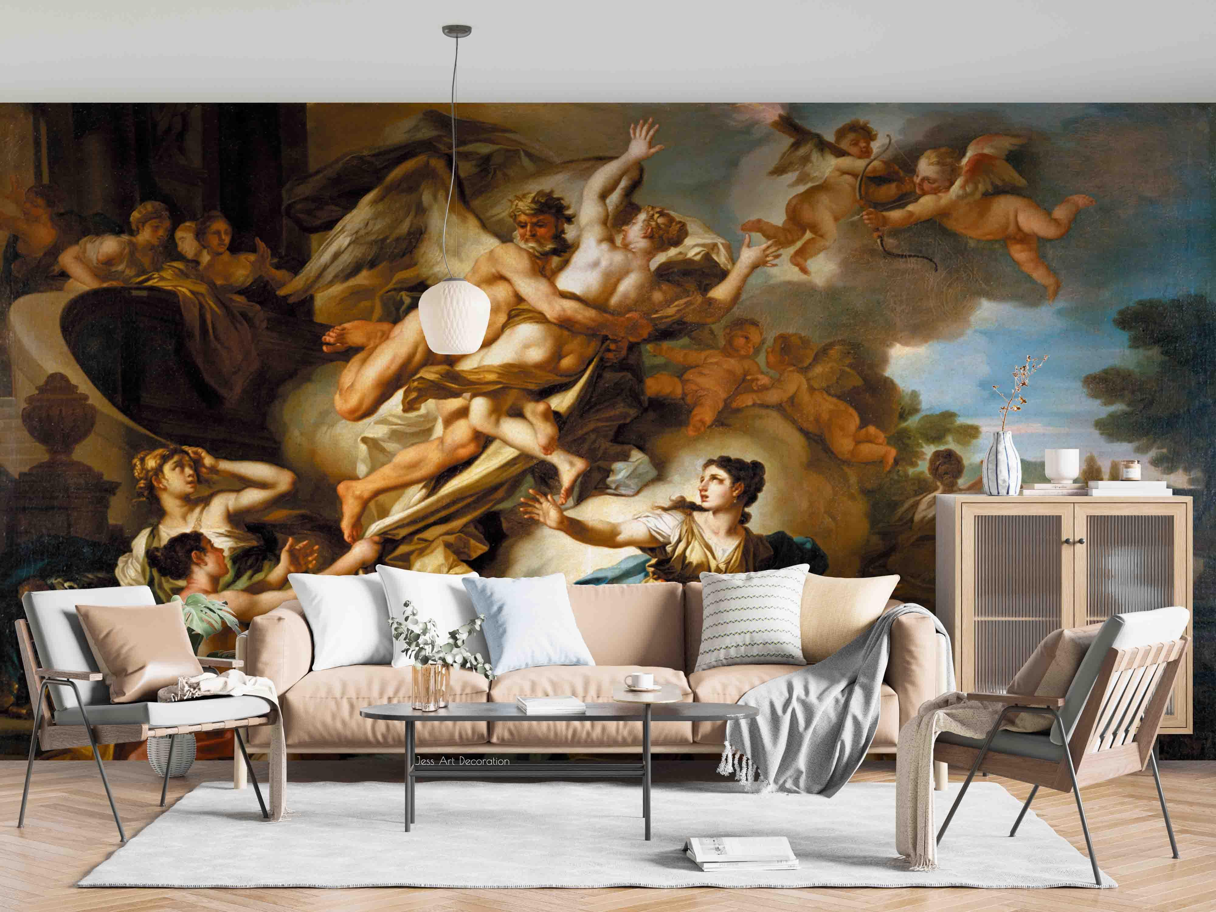 3D Europe Religion Mythology Oil Painting Wall Mural Wallpaper GD 2592- Jess Art Decoration