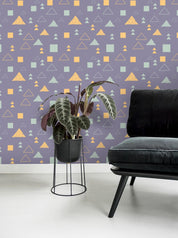 3D Triangle Square Purple Wall Mural Wallpaper 68- Jess Art Decoration