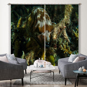 3D Undersea Fish Plant Reef Curtains and Drapes GD 242- Jess Art Decoration