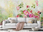 3D Pink Flowers Wall Mural Wallpaper 5- Jess Art Decoration