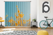 3D Yellow Spring Flower Curtains and Drapes GD 1058- Jess Art Decoration
