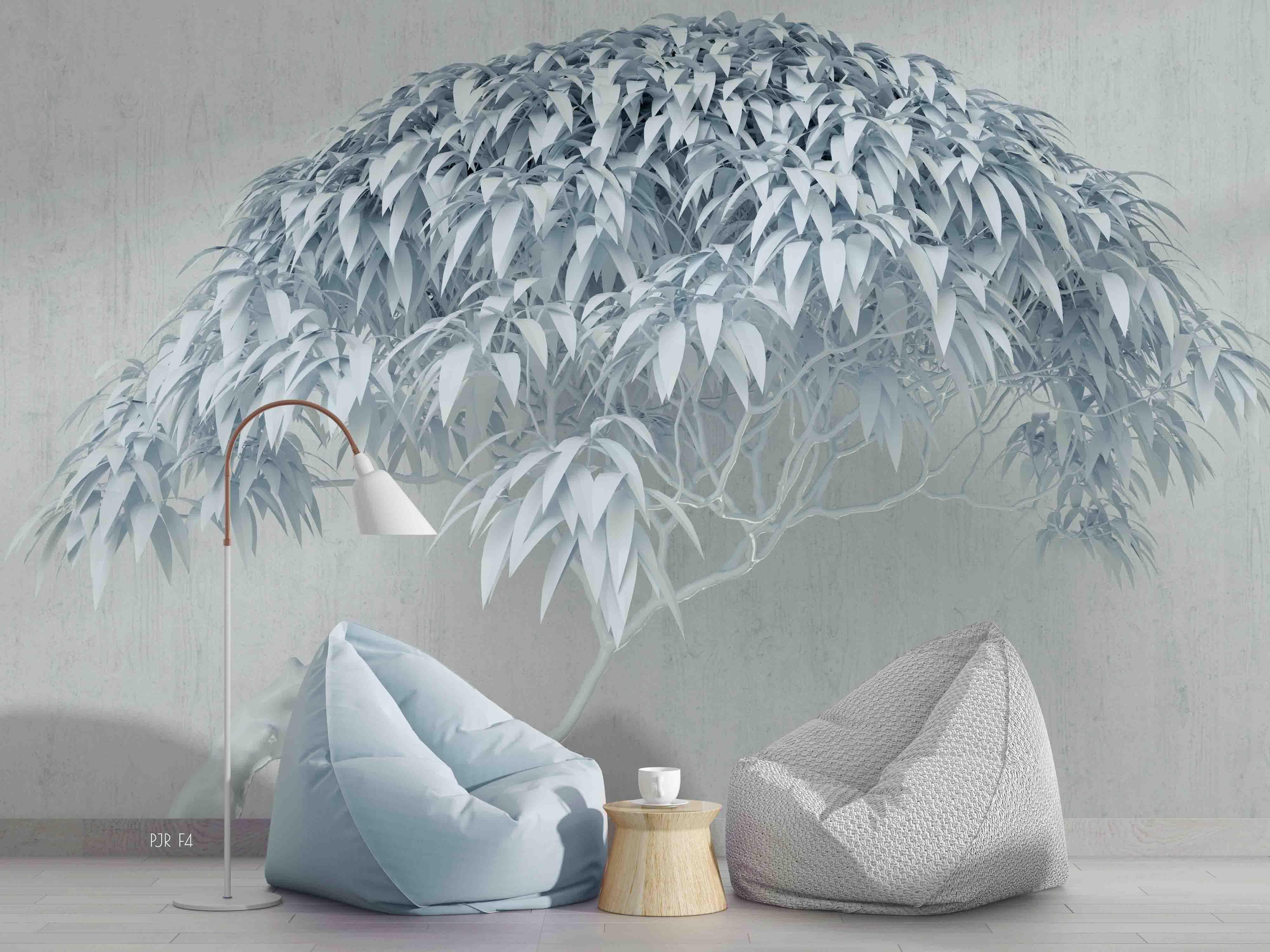 3D Tree Leaves Pattern Wall Mural Wallpaper WJ 5221- Jess Art Decoration