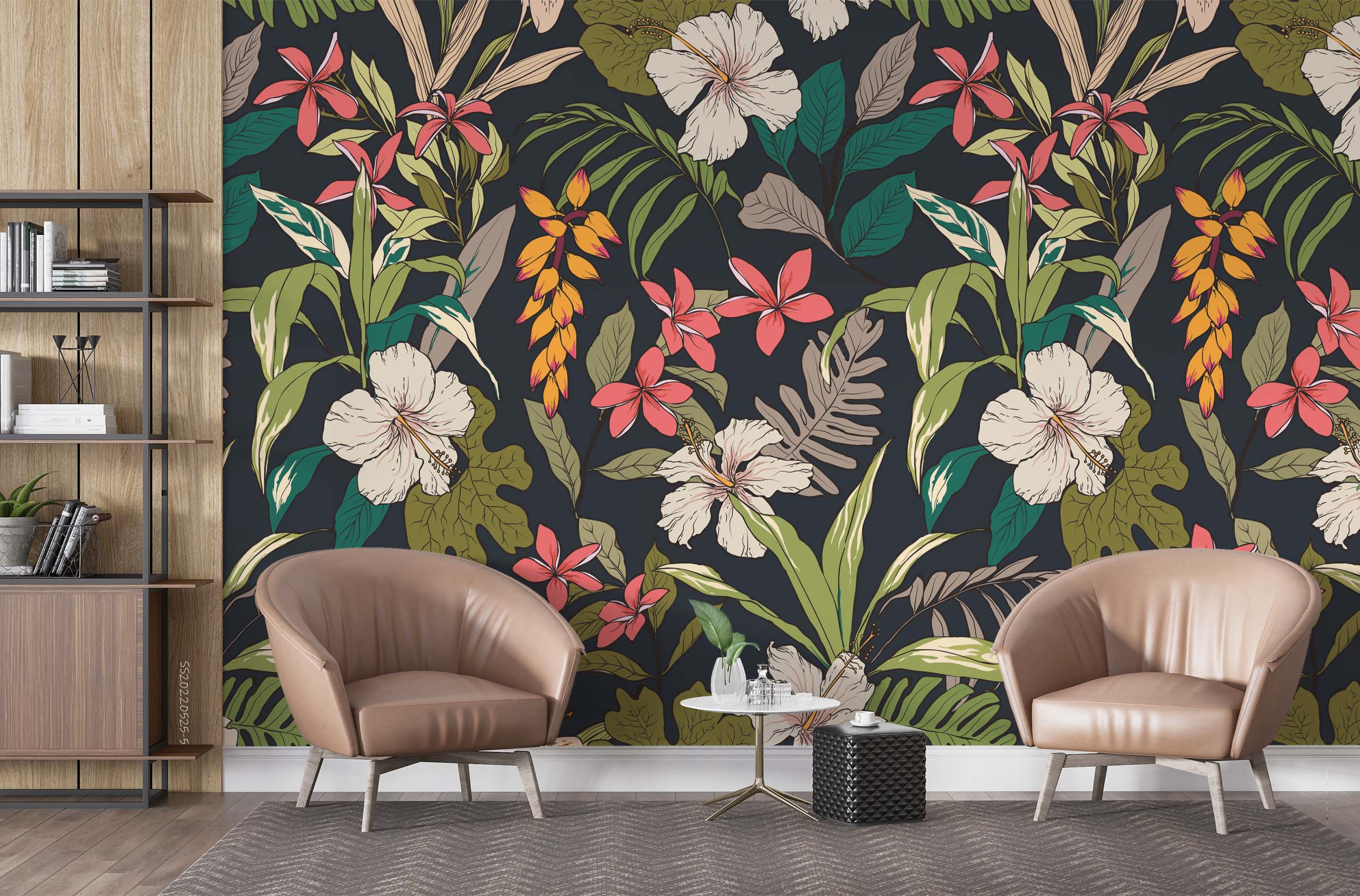 3D Vintage Tropical Leaves Floral Wall Mural Wallpaper GD 996- Jess Art Decoration