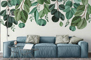3D Watercolor Green Leaves Wall Mural Wallpaper 64- Jess Art Decoration