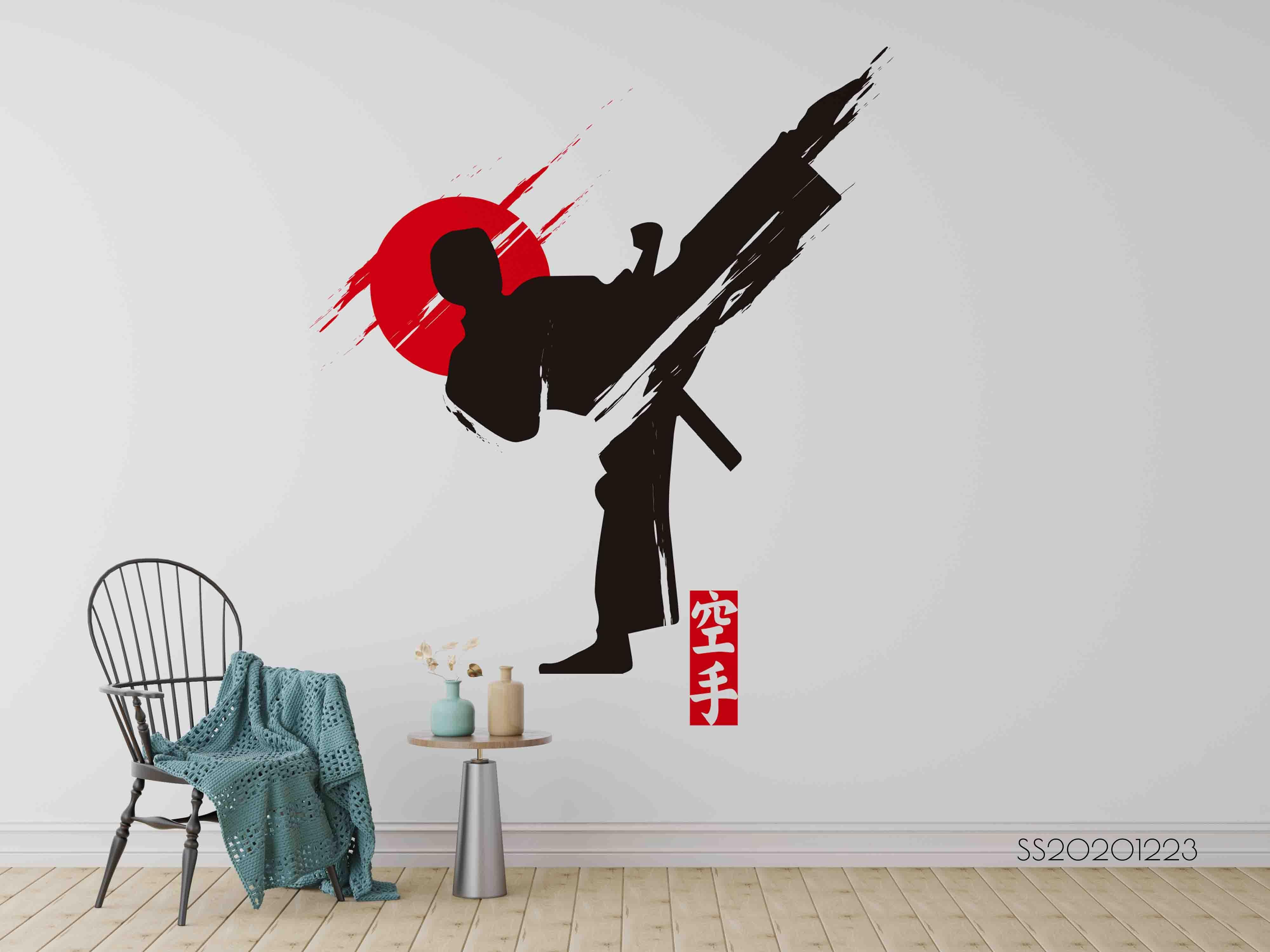 3D Taekwondo Sports Wall Mural Wallpaper LQH 157- Jess Art Decoration