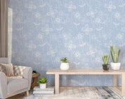 3D Fresh Floral Blue Background Wall Mural Wallpaper GD 1221- Jess Art Decoration