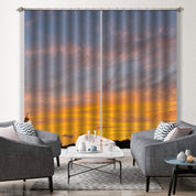 3D Woods Golden Sky Scenery Curtains and Drapes GD 1991- Jess Art Decoration